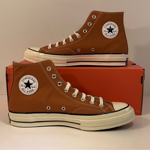 [NEW] CONVERSE CHUCK TAYLOR ALL STAR 70 HI VINTAGE CANVAS TAWNY OWL SIZE 10.5 - Picture 2 of 8